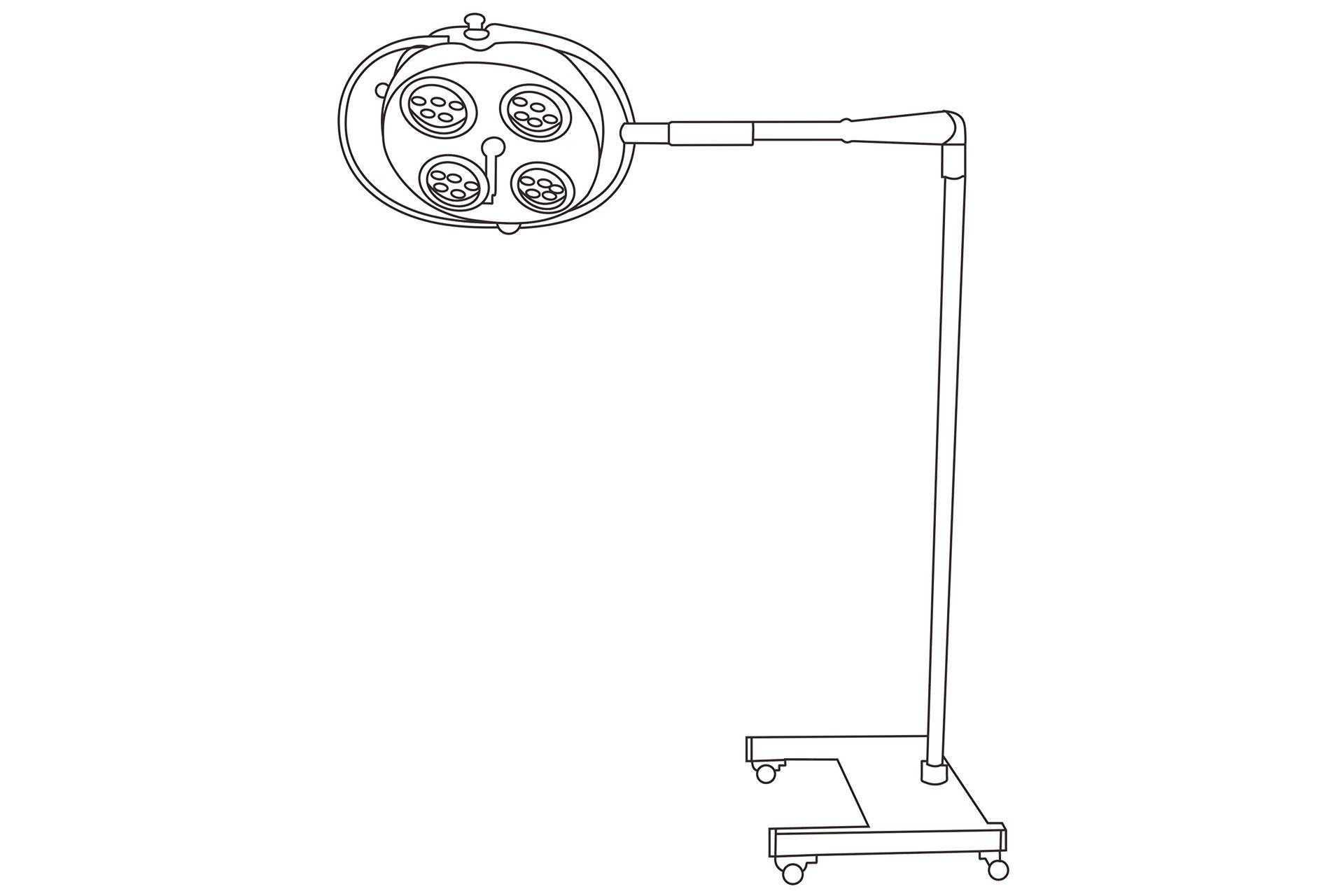 Shangyi Mobile Operating Lamp YD01-4LED